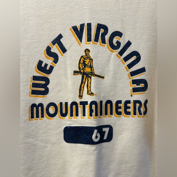 Alternative Apparel Womens Football WVU West Virginia Mountaineers Sweatshirt XL - Picture 2 of 7